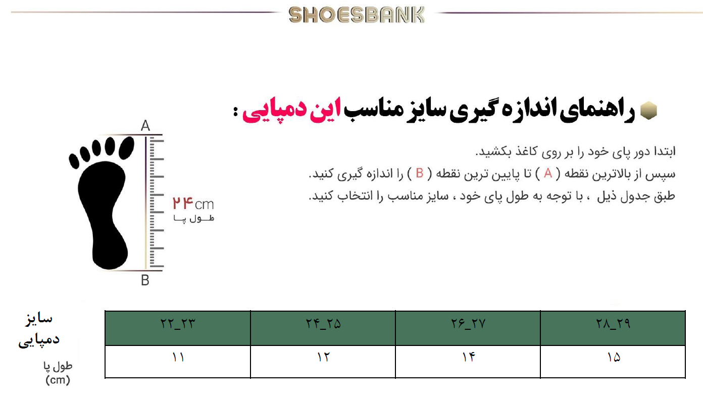 راهنمای سایز